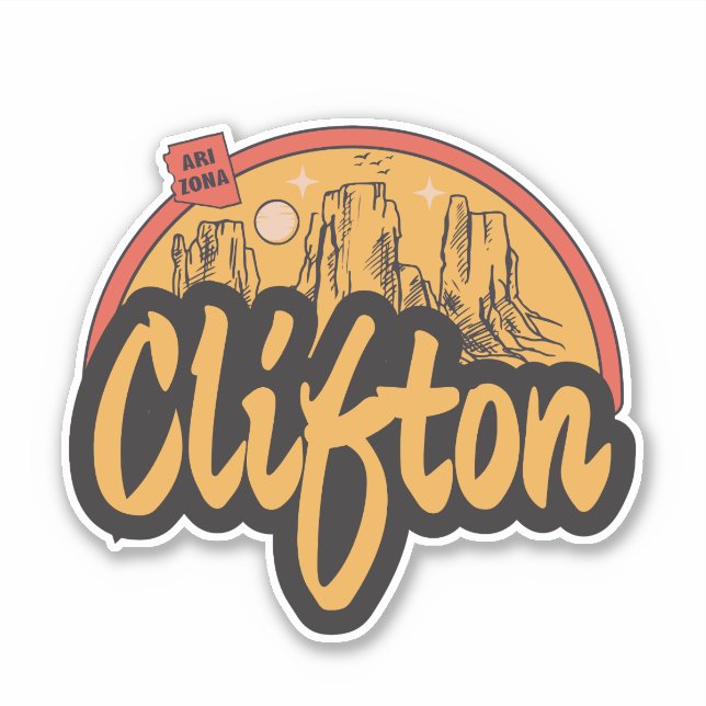Adesivo Clifton, Arizona  (Frente)