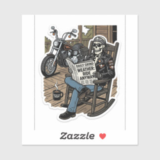 Adesivo Clima Para Andar — Decalque de Caveira de 