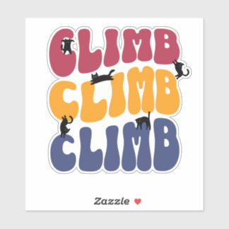 Adesivo Climb Cats Vintage Color Edition
