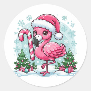 Adesivo Clipart-10424 do Christmas Flamingo Sublimation