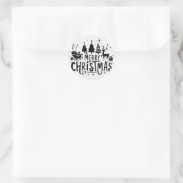 Adesivo Clipart de Natal Merry