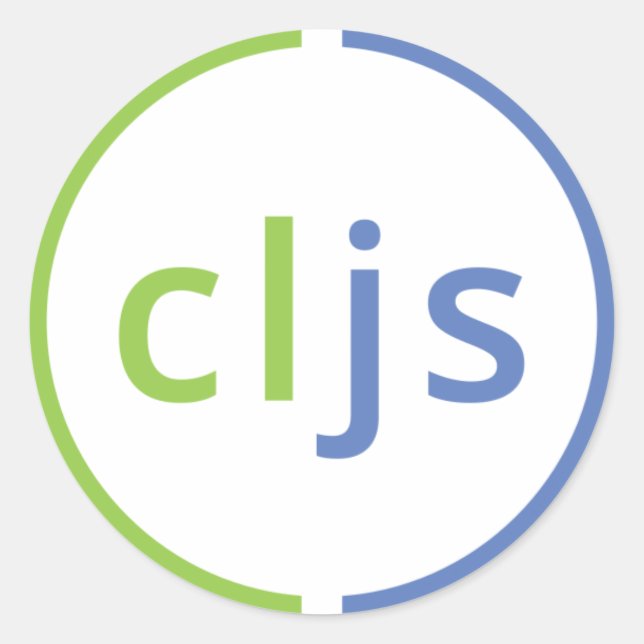 Adesivo ClojureScript Sticker (Frente)