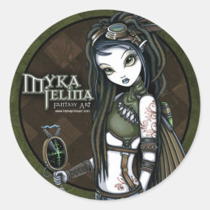 Adesivo "Cloud Burst" Steampunk Aviatrix Fairy Stickers