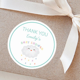 Adesivo Cloud Cute Raindroula Gênero Chá de fraldas Neutro