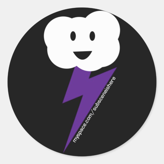 Adesivo Cloud&Lightning Sticker! (Frente)
