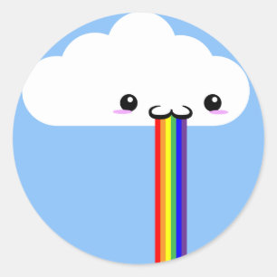 Adesivo Cloud Puking Rainbow Sticker