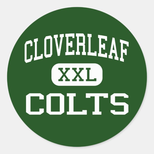 Adesivo Cloverleaf - Colts - Segundo grau - Medina Ohio (Frente)