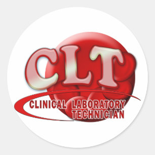 ADESIVO CLT CLINICAL LABORATORY TECHNICIAN SWOSH LOGO