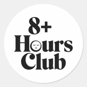 Adesivo Clube 8+ Horas - Otimização do Sono