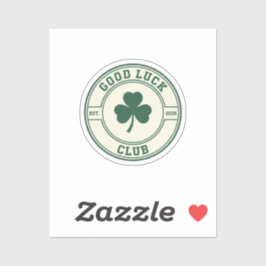 Adesivo Clube da Boa Sorte Estilo Universitário Verde Esté