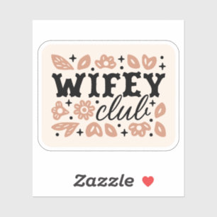 Adesivo Clube da esposa cowboy esposa vaqueira estética co