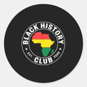 Adesivo Clube da História Negra Est 2026 Orgulho Africano