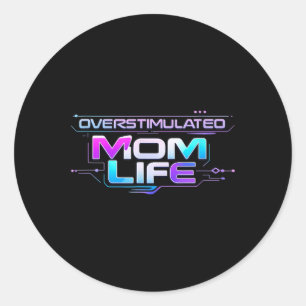 Adesivo Clube das Mães Superestimuladas Saúde Mental Dia d