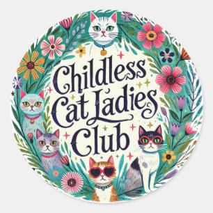 Adesivo Clube das Mulheres de Gato Sem Fios