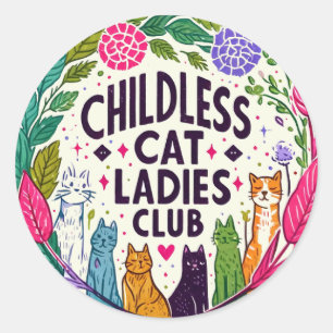 Adesivo Clube das Mulheres de Gato Sem Fios