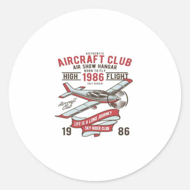 Adesivo Clube de Aeronaves (Frente)
