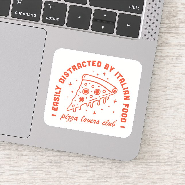 Adesivo Clube de amantes de pizza (Detalhe)