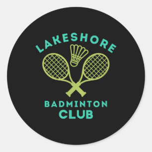 Adesivo Clube de Badminton às Margens do Lago Preppy Gráfi