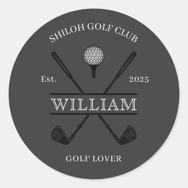 Adesivo Clube de Cruz do Amante de Golfe (Frente)