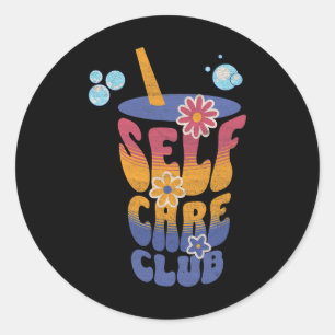 Adesivo Clube de Cuidado Pessoal Flores Lindas Positividad