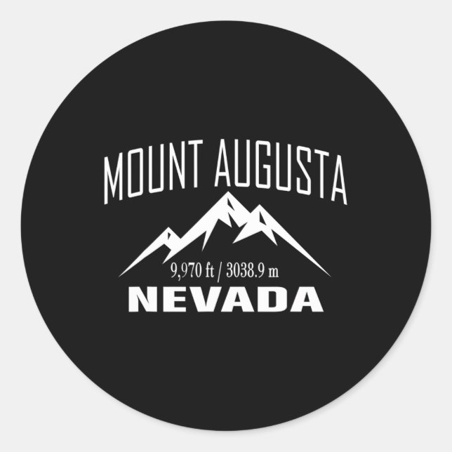 Adesivo Clube de Cume de Escalada de Nevada Mount Augusta  (Frente)