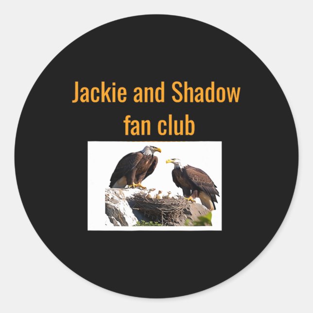 Adesivo Clube de Fãs Jackie e Shadow Águias  (Frente)