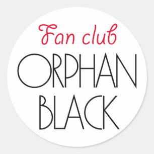 Adesivo Clube de fãs preto órfão