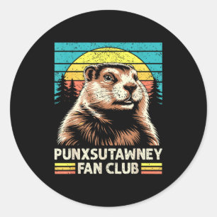 Adesivo Clube de Fãs Retro Punxsutawney Groundhog Suns Vin