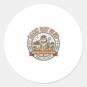 Adesivo Clube de Gato de Celeiro Agricultor de Gato Mashup