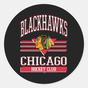 Adesivo Clube de Hóquei Chicago Blackhawks Preto Licenciad