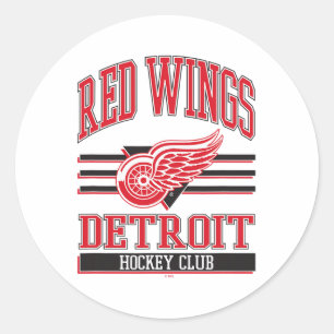 Adesivo Clube de Hóquei Detroit Red Wings Cinza Licenciado
