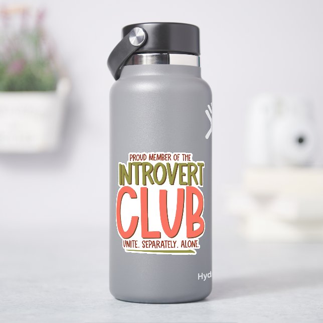 Adesivo Clube de Introvertidos (HidroFlask)