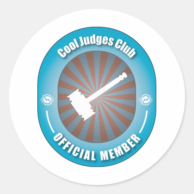 Adesivo Clube de Juízes legal (Frente)