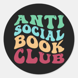 Adesivo Clube de Leitura Antissocial
