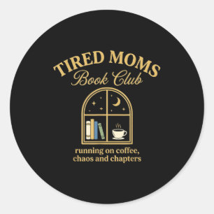 Adesivo Clube de leitura de mães cansadas funcionando com
