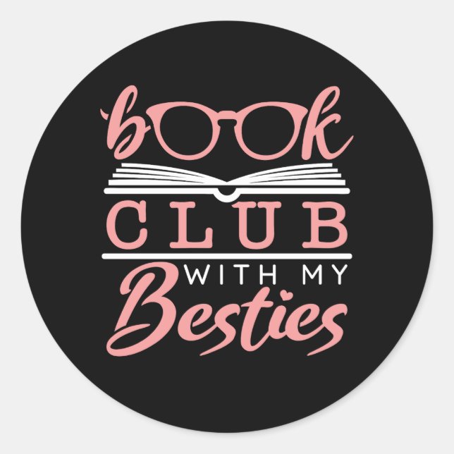 Adesivo Clube de Livro Com Minhas Besties (Frente)
