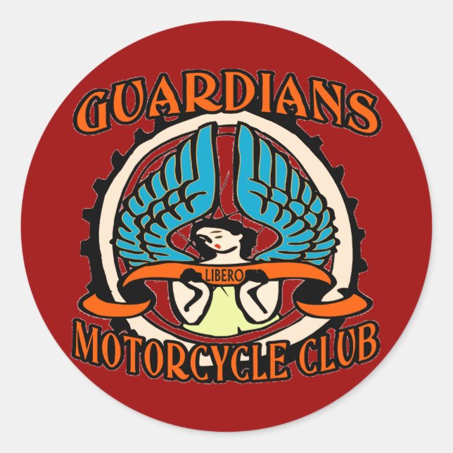 Adesivo Clube de Motocicletas dos Guardiões (Frente)