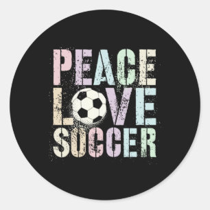 Adesivo Clube de Mulheres Divertidas Paz Amor Futebol Gol 