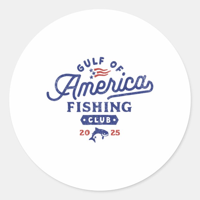 Adesivo Clube de Pesca da América do Golfo (Frente)