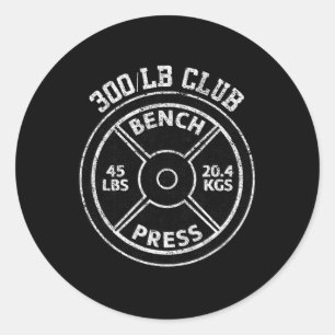 Adesivo Clube de Supino de 136 Kg Academia Levantamento de