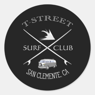 Adesivo Clube de Surf T-street San Clemente Califórnia