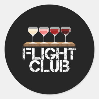 Adesivo Clube de Vinho de Voo Fomo Provando de Vinho Rosa