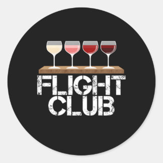 Adesivo Clube de Vinho de Voo Fomo Provando de Vinho Rosa