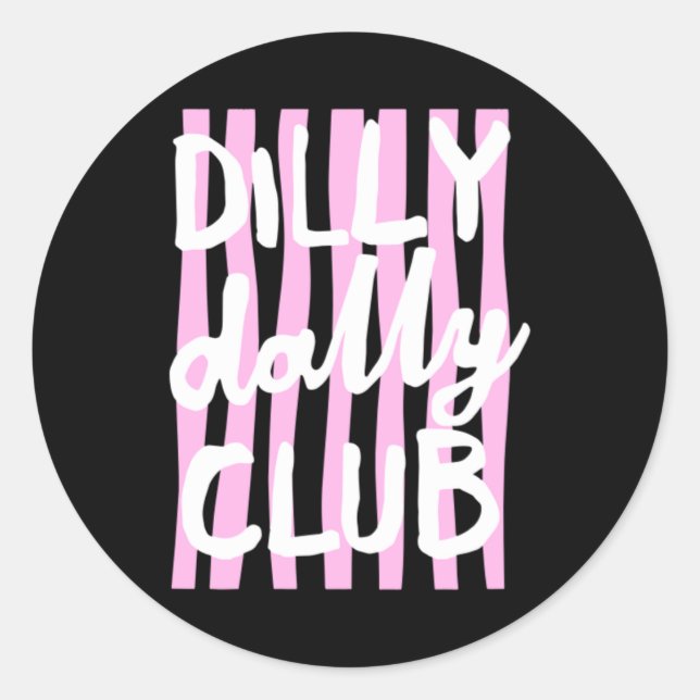 Adesivo Clube Dilly Dally (Frente)