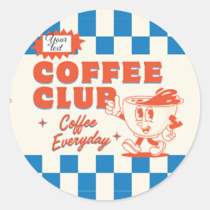 Adesivo Clube do Café – Adorável personalizado para amante