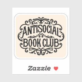 Adesivo Clube do livro antissocial