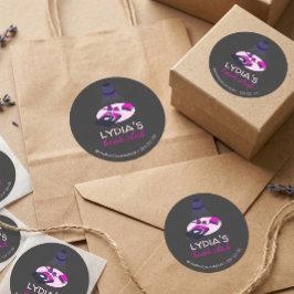 Adesivo Clube do Livro de Vinil Retrô & Café Personalizado