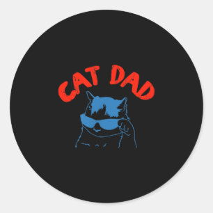 Adesivo Clube do Pai de Gato Engraçado 2 Lados A Vida é Me