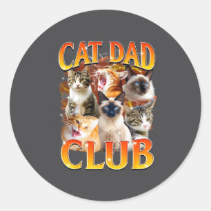 Adesivo Clube do Pai de Gato Vida Engraçada É Melhor Com G