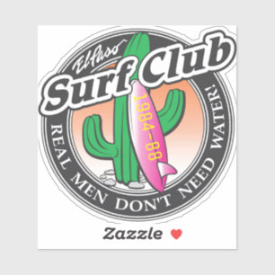 Adesivo Clube do surf de El Paso